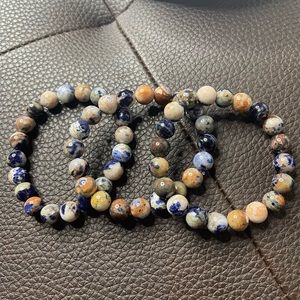 Natural Sunset Sodalite Bracelet